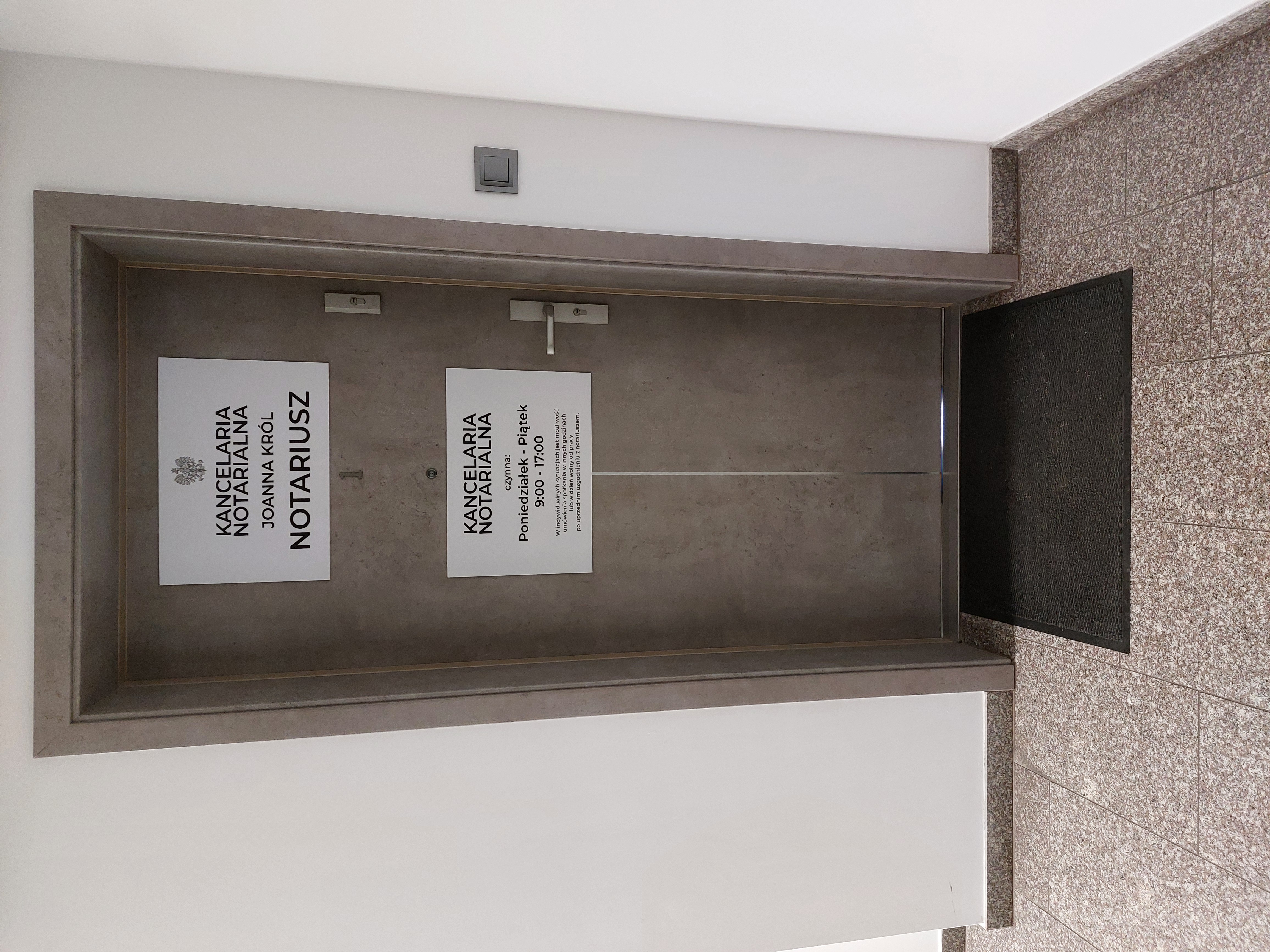 Biuro notarialne Joanna Król - sala obsługi klientów w Nowym Sączu